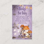 かわいいスプークへハロウィーン赤ちゃんシャワー本ベビー エンクロージャーカード (正面)