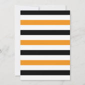 かわいいスプーク文字キッズハロウィーン誕生日 招待状 (裏面)