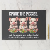 かわいいスペアザ豚食べのサラダ ペーパーパッド (インサイチュ)