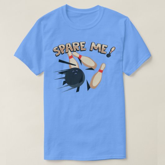 かわいいスペアミーボーリングピンボウリングをする人、 クリケットの投手 Tシャツ (デザイン正面)