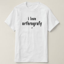 かわいいスペル間違いの正字法Tシャツ