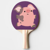 かわいいスポーティな漫画ブタ卓球ラケット 卓球ラケット (裏面)
