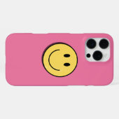 かわいいスマイリーフェイスのスマホケース iPhoneケース (裏面横)