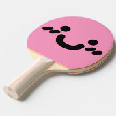 かわいいスマイリーフェイスライトピンク卓球ラケット 卓球ラケット (正面アングル)