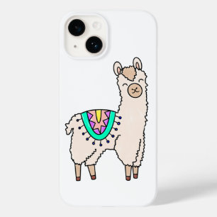 かわいいスマイルのリャマ・アルパカのキャラクターイラスト Case-Mate iPhone 14ケース