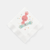 かわいいスマイルキャンディ紙ナプキンズ 縁ありカクテルナプキン (角)