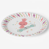 かわいいスマイルキャンディ紙プレート ペーパープレート (アングル)