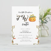 かわいいスマイルパンプキンランド2歳の誕生日 招待状 (スタンド正面)