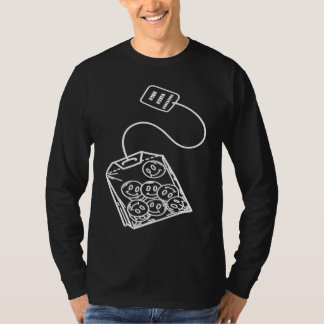 かわいいスマイルフェイス ティーバッグ 幸せな顔のあったかさ Tシャツ