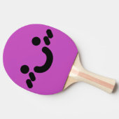かわいいスマイルフェイス 紫 ピンポンパドル (横)