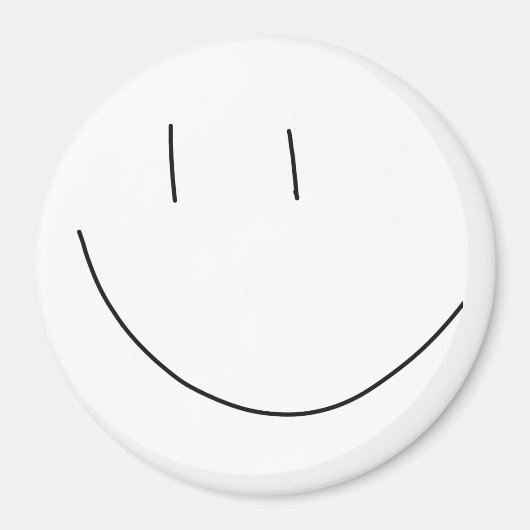 かわいいスマイル顔 マグネット (正面)