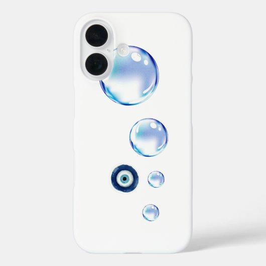 かわいいスマホバブルデザイン iPhone 16 ケース Case-Mate iPhoneケース (裏面)