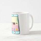 かわいいスマートフォン コーヒーマグカップ (正面右)