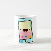 かわいいスマートフォン コーヒーマグカップ (中央)