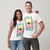 かわいいスマートフォン Tシャツ (ユニセックス)