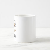 かわいいスモアの睡眠パンズ コーヒーマグカップ (中央)