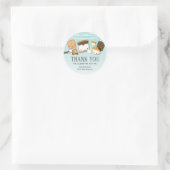 かわいいスモアーズの誕生日パーティー感謝の気持ちのお礼 ラウンドシール (バッグ)