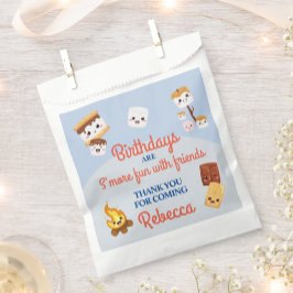 かわいいスモアーズキャンプアウト誕生日パーティー フェイバーバッグ