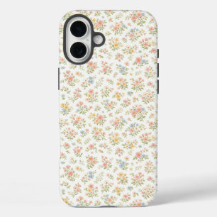 かわいいスモールディッツィーフラワーパターン iPhone 16 PLUSケース