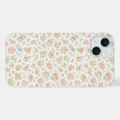 かわいいスモールディッツィーフラワーパターン iPhoneケース (裏面横)