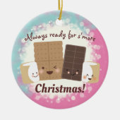 かわいいスモールベーキングベーカリースイーツクリスマス セラミックオーナメント (正面)