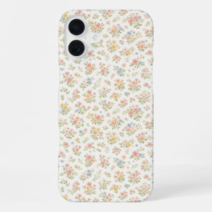 かわいいスモール・ディッツィー・フラワー・シームレス・パターン iPhone 16 PLUSケース