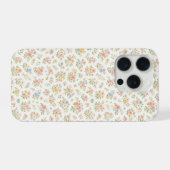 かわいいスモール・ディッツィー・フラワー・シームレス・パターン iPhoneケース (裏面横)