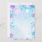 かわいいスライムの誕生日招待状 招待状 (裏面)