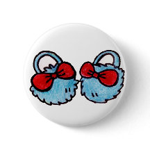 かわいいスリッパのボタン