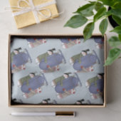 かわいいスリディングスノースカップルティッシュペーパー 薄葉紙 (ギフト)