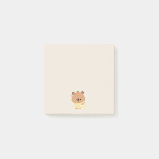 かわいいスリーピカピバラ ポストイット (正面)