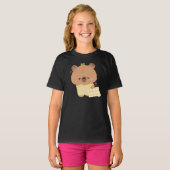 かわいいスリーピカピバラ Tシャツ (正面フル)