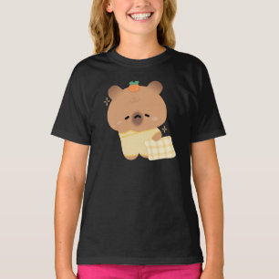かわいいスリーピカピバラ Tシャツ