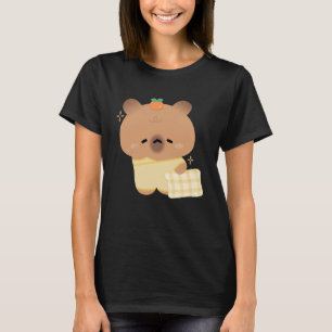 かわいいスリーピカピバラ Tシャツ