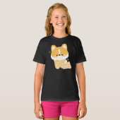 かわいいスリーピーコーギ Tシャツ (正面フル)