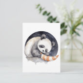 かわいいスリーピーパンダ ポストカード (スタンド正面)