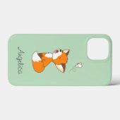 かわいいスリーピーリトルキツネ Case-Mate iPhoneケース (裏面 (横))