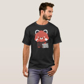 かわいいスリーピーレッドパンダ Tシャツ (正面フル)