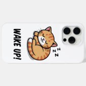 かわいいスリープ子猫iPhone 15 Pro最大ケースウェイクアップ Case-Mate iPhoneケース (裏面 (横))