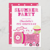 かわいいスリー誕生日パーティーの招待状 招待状 (正面/裏面)