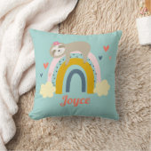 かわいいスロスレインボーピンクのターコイズ名 クッション (ブランケット)