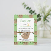 かわいいスロス、誕生日パーティーの招待 招待状 (スタンド正面)