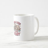 かわいいスロッスオンブランチよくはしゃぐ コーヒーマグカップ (正面右)