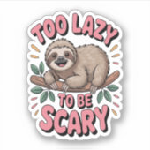 かわいいスロッスオンブランチよくはしゃぐ シール (正面)