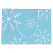 かわいいスロッスクリスマスプニーホリデーウィンターキュート ラージペーパーバッグ (裏面)