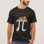 かわいいスロッススリープ3 14 Pi番号記号Math Sci Tシャツ (正面)