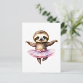 かわいいスロッスバレリーナ踊りバレエ シーズンポストカード (スタンド正面)