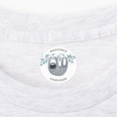 かわいいスロパーソナライズされたス名 ラベル (貼付)