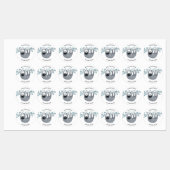 かわいいスロパーソナライズされたス名 ラベル (シート)