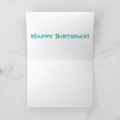 かわいいスローロリス花の漫画イラストレーション カード (内部)